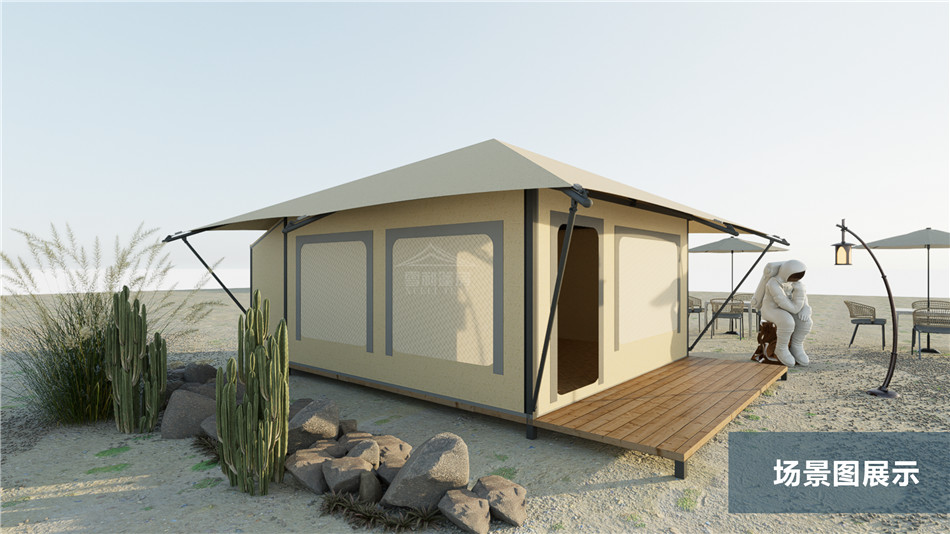隐于林间的移动行宫｜射阳县露营酒店帐篷重塑荒野栖居美学